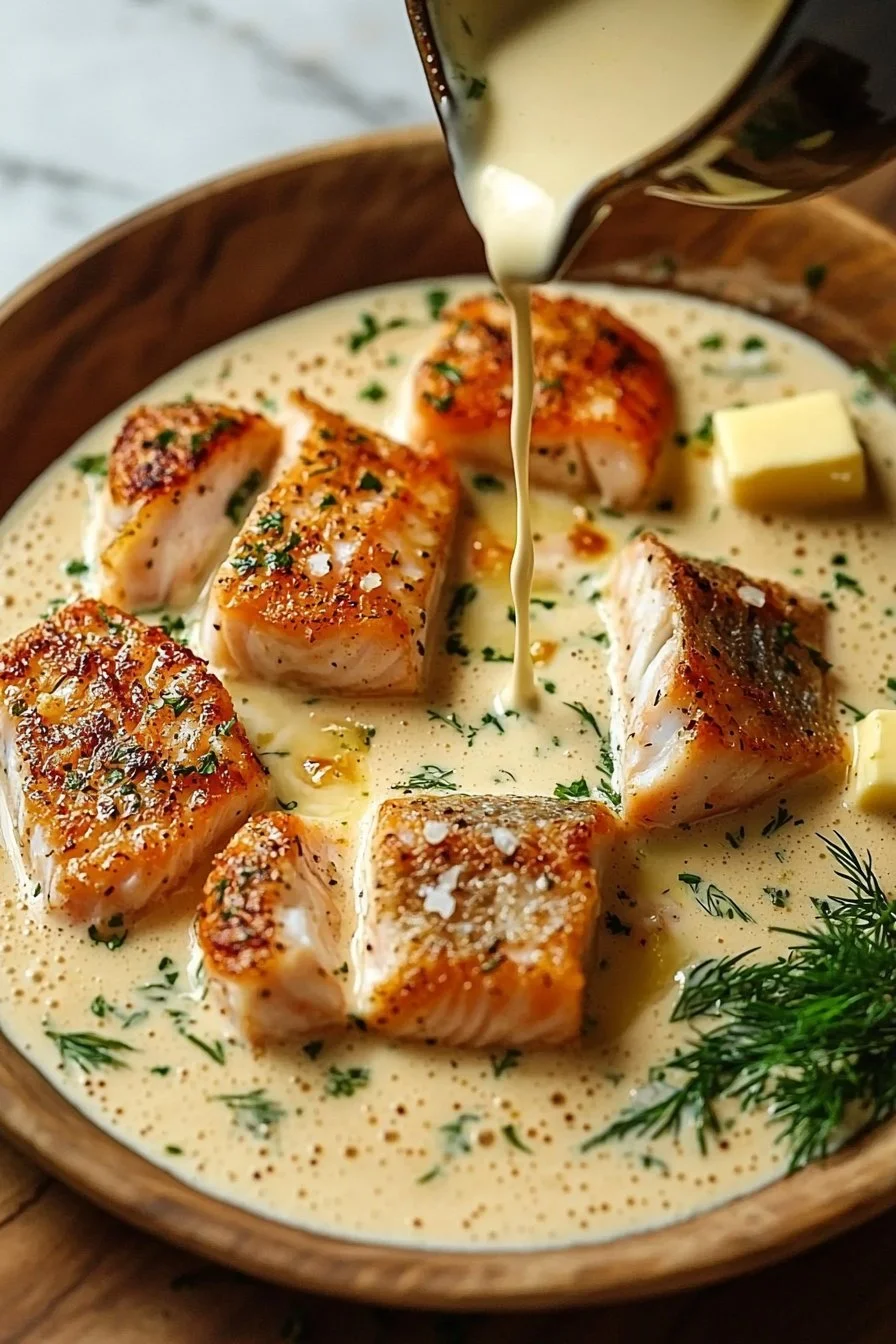 Dekadente Fisch-Cremesauce