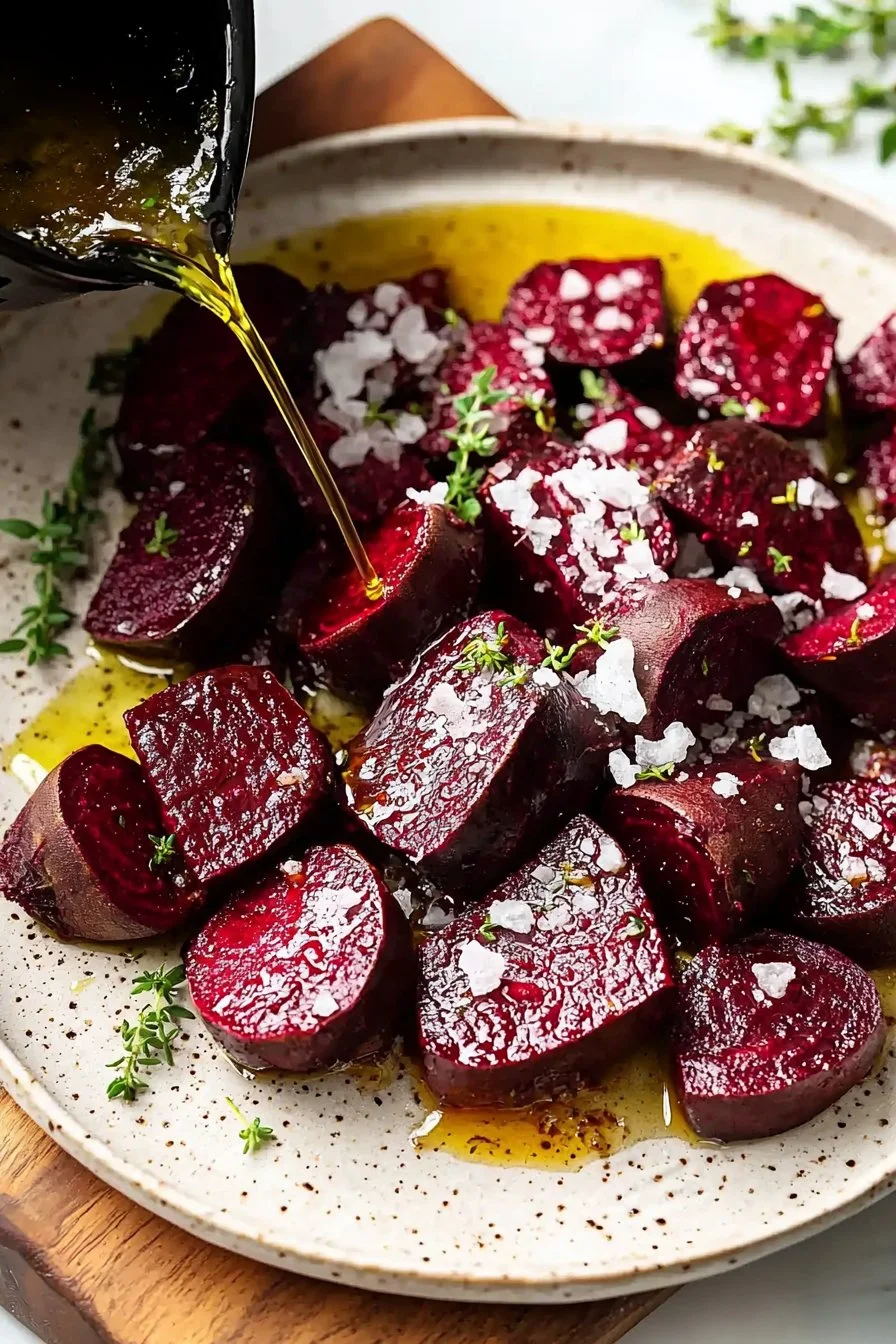 Einfache geröstete Air Fryer Rote Bete