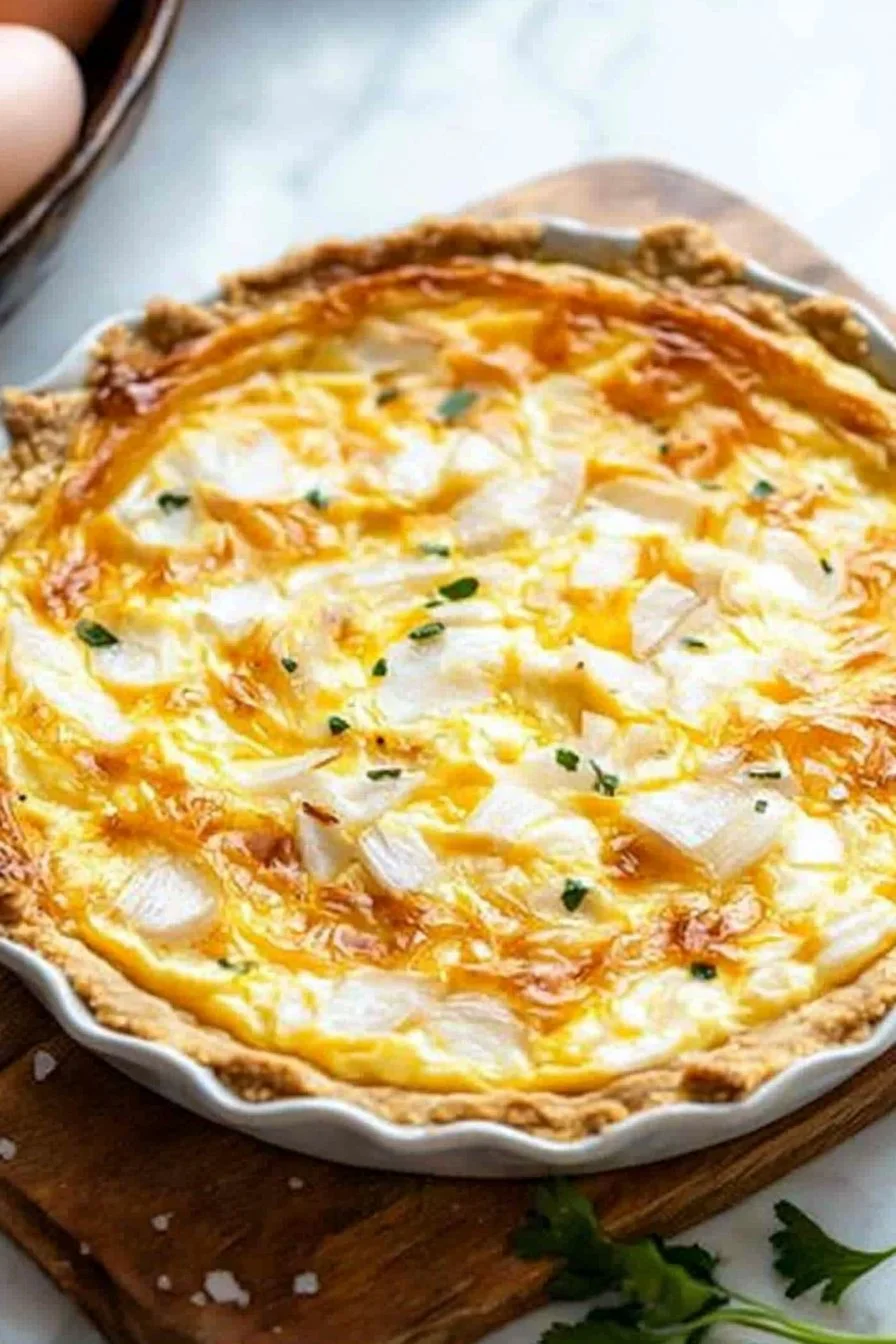 Einfache Käse-Zwiebel-Quiche