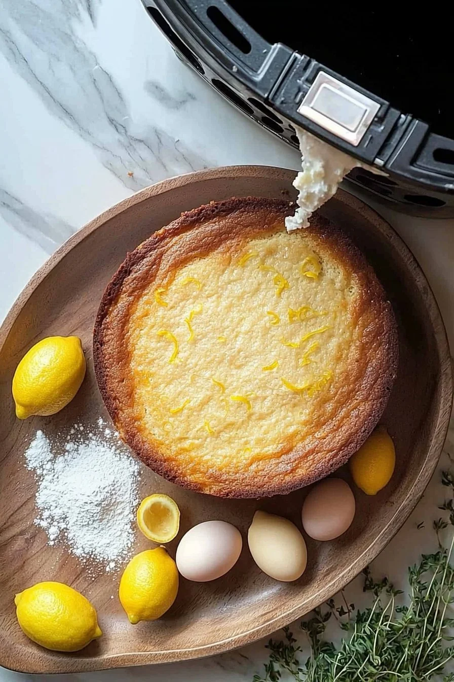 Einfacher Luftfritteusen-Zitronenkuchen