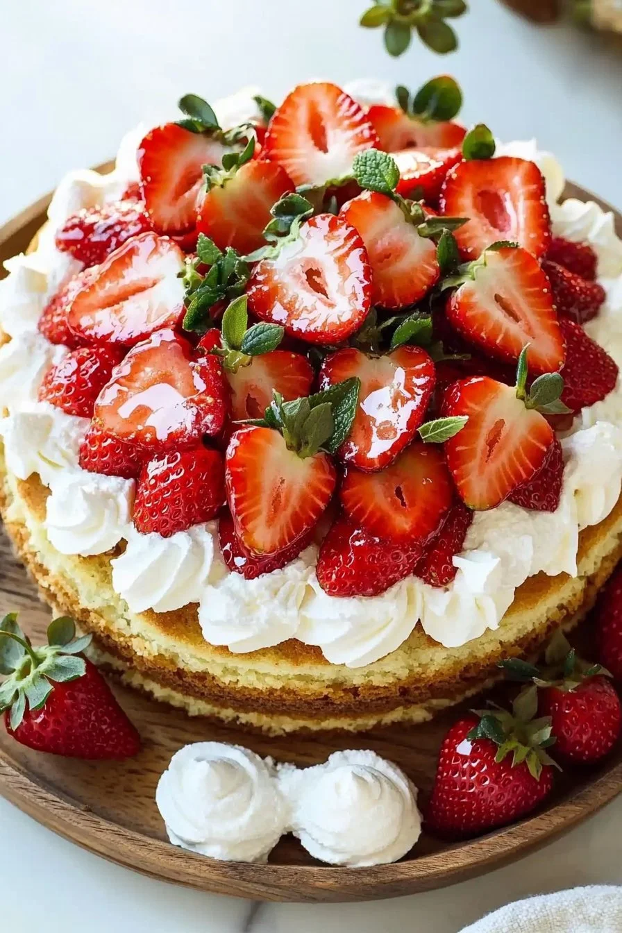 Erdbeer-Shortcake-Kuchen