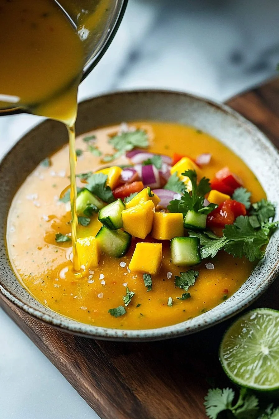 Erfrischende Mango-Gazpacho
