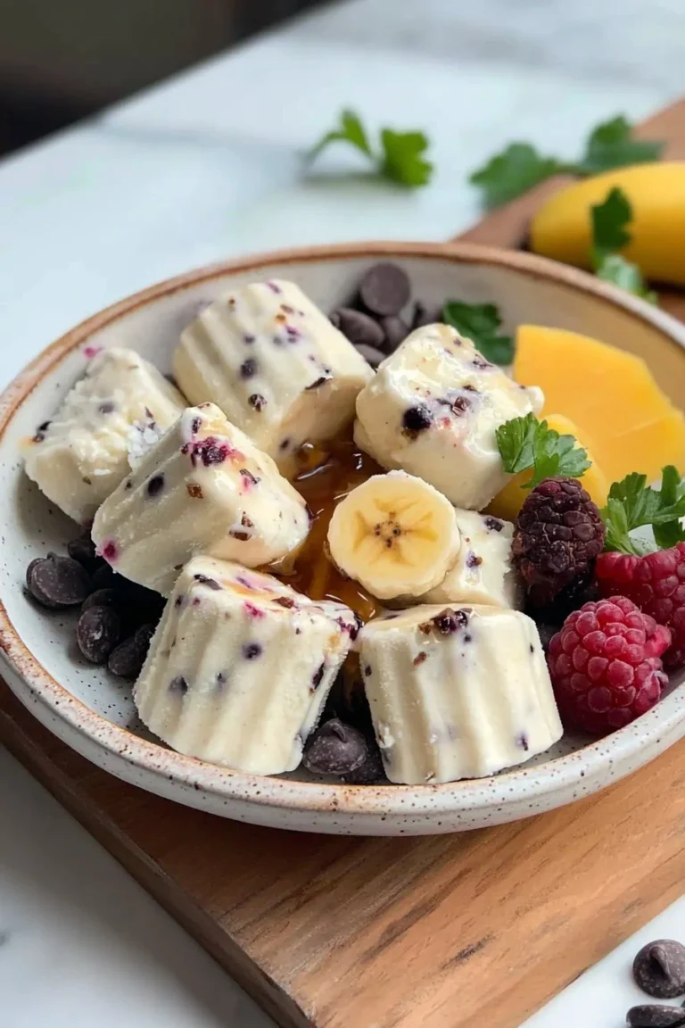 Gefrorene Joghurt-Bisse als erfrischender Snack im Sommer