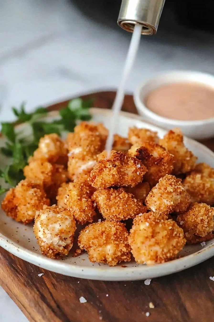 Heißluftfritteuse Popcorn-Hühnchen