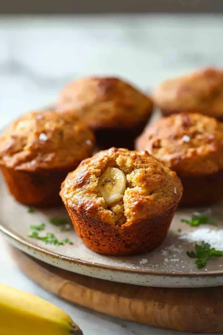 Heißluftfritteusen-Bananenmuffins frisch aus der Fritteuse