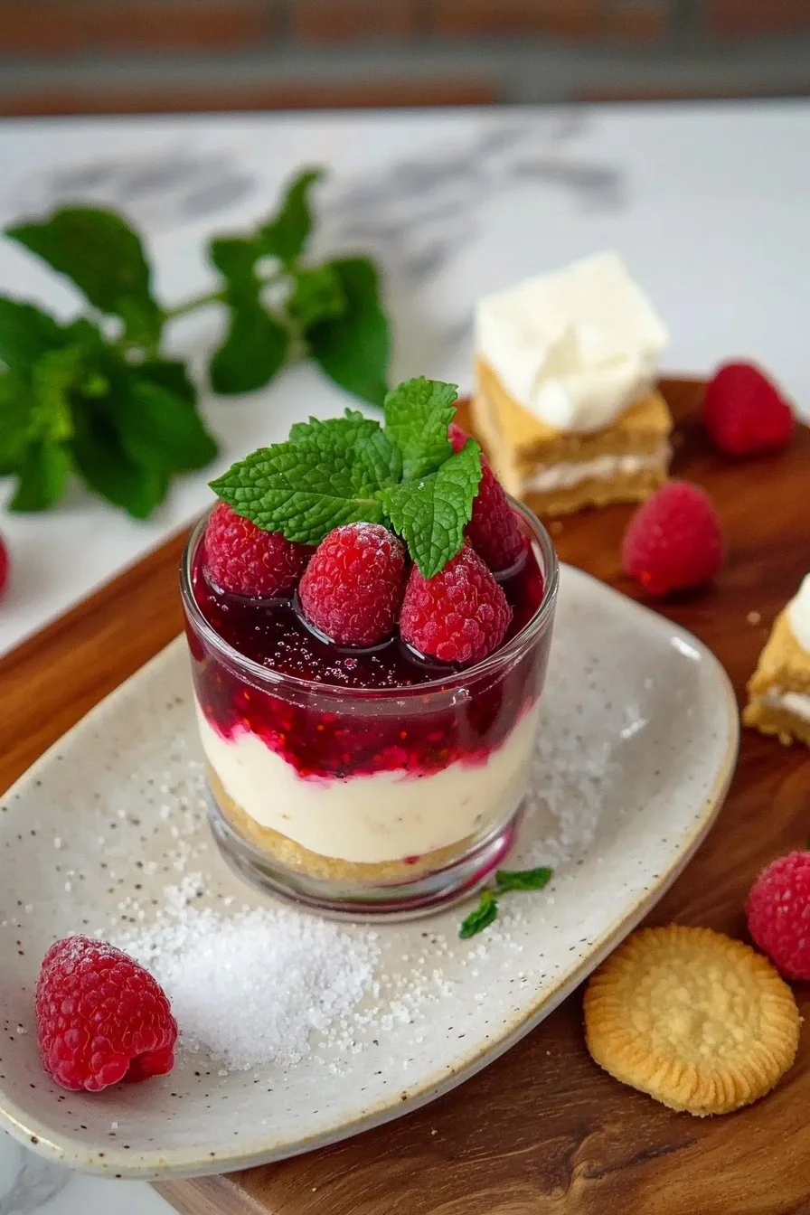 Himbeer Cheesecake im Glas