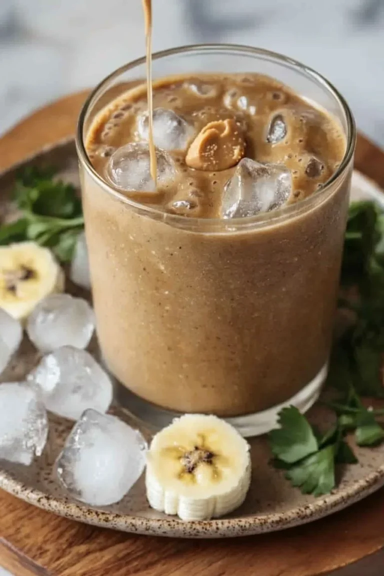 Hoher Protein Kaffee Smoothie mit energiereichen Zutaten