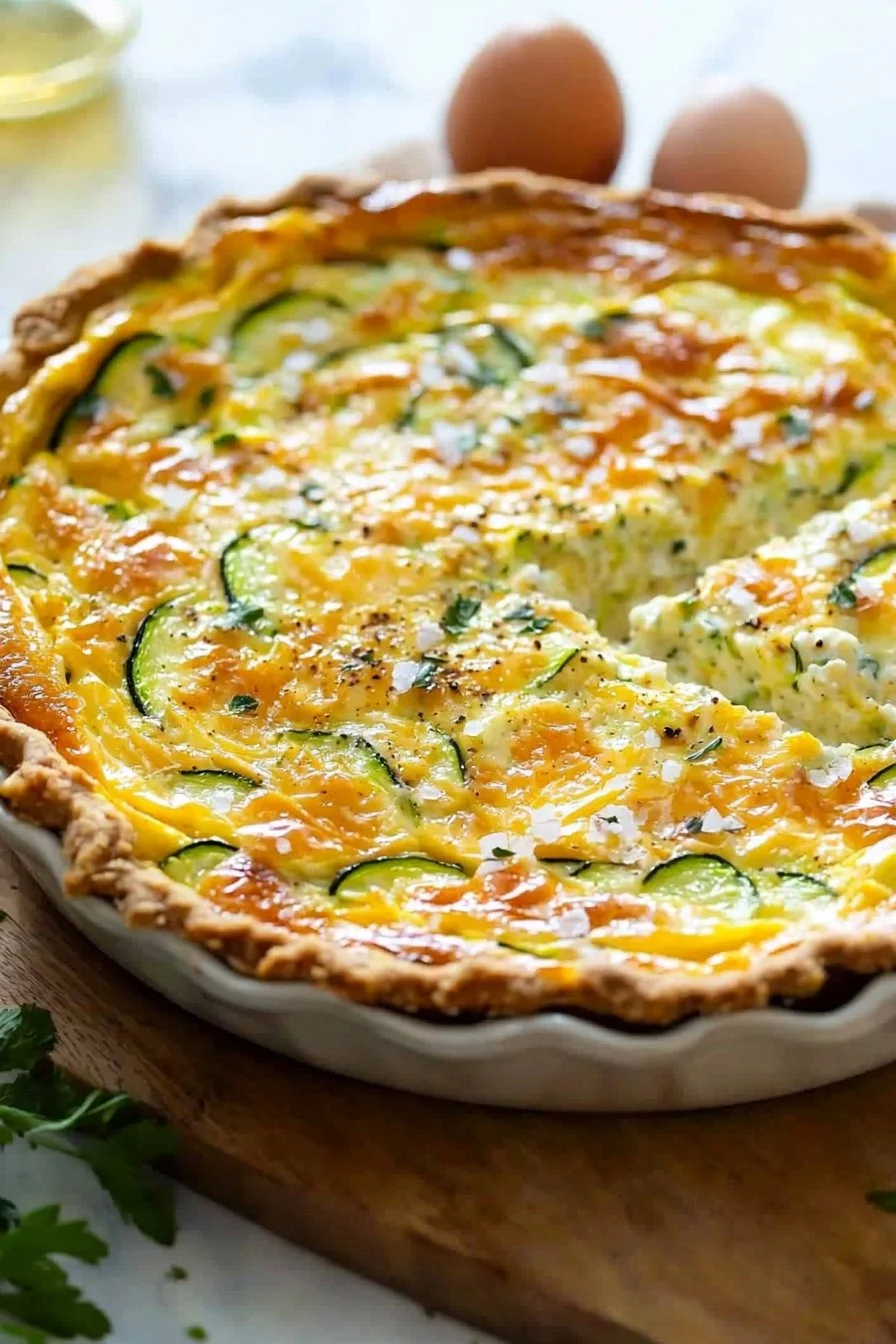 Hüttenkäse-Zucchini-Quiche
