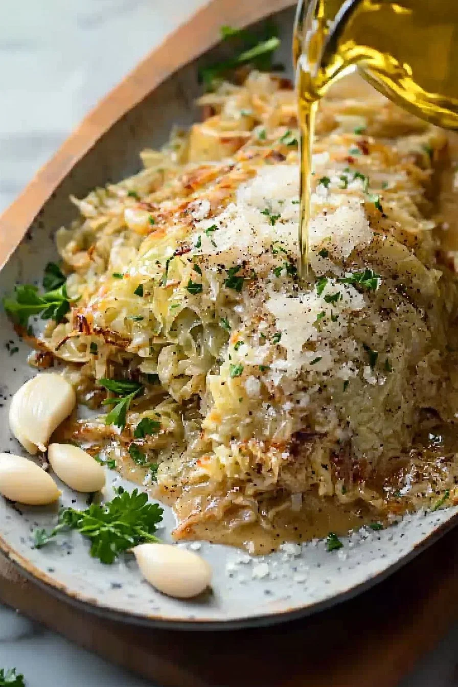 Knoblauch Parm Schmelzkohl