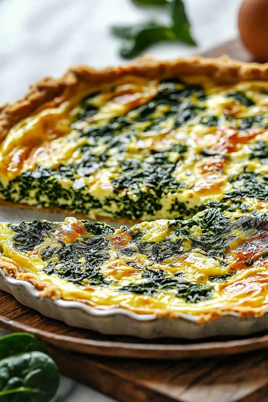Krümelloser Spinat-Quiche