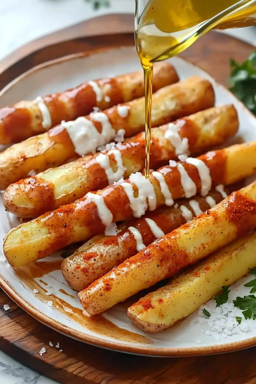 Leckere Kartoffelstäbchen