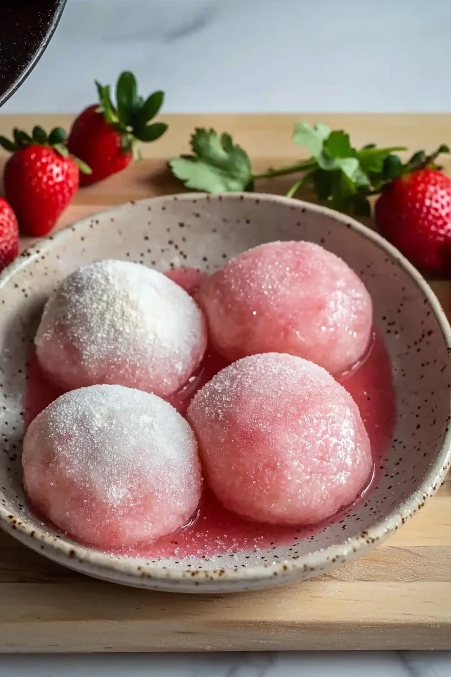 Leckeres Erdbeer-Mochi-Rezept