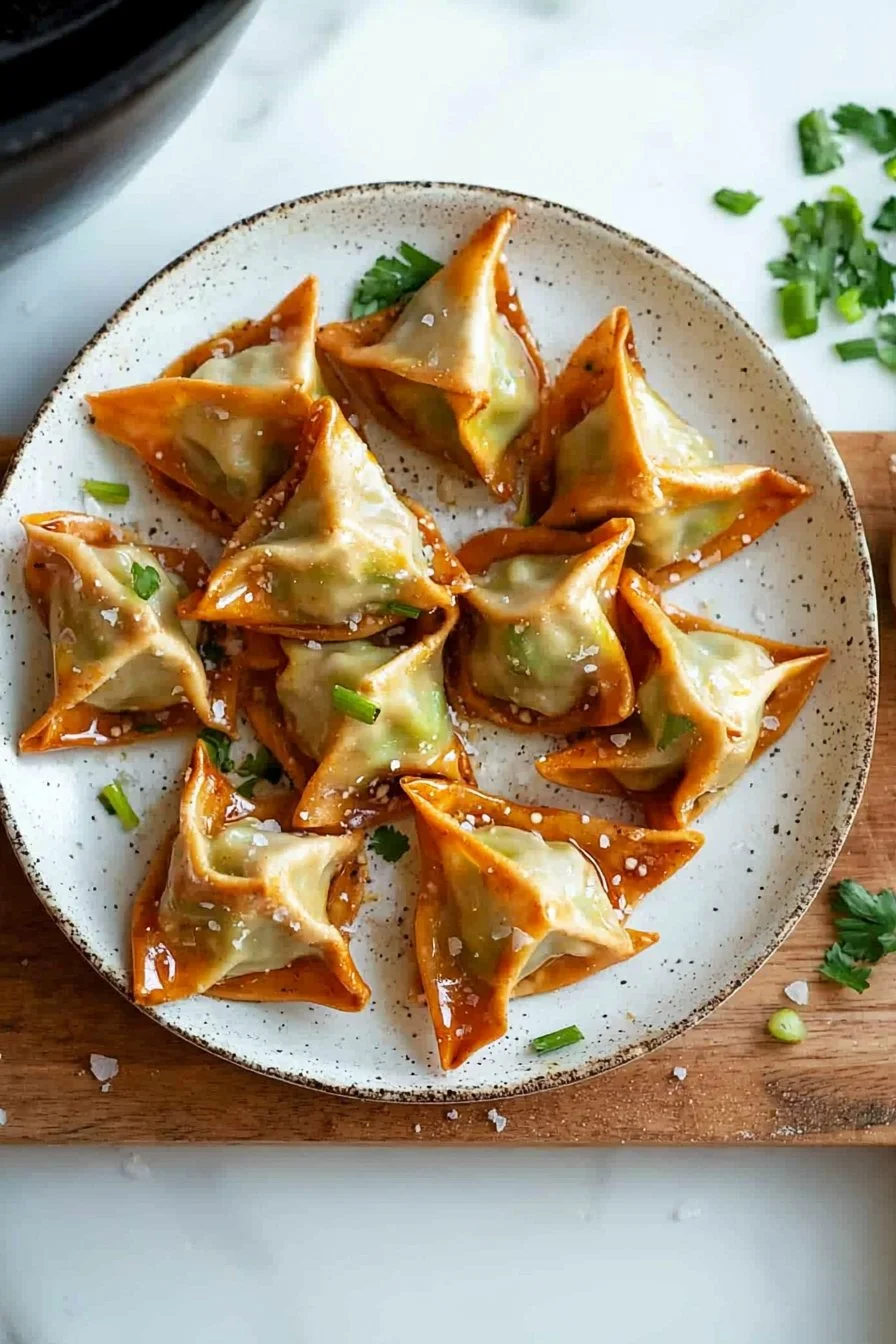 Luftfritteuse Sahne-Käse Wontons