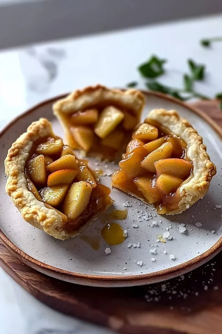 Leckere Mini Apfelkuchen mit frischen Äpfeln und Gewürzen