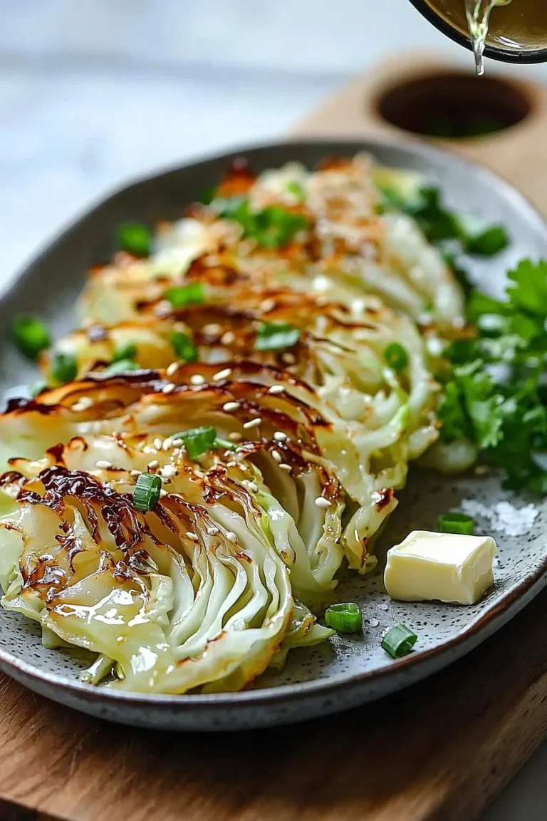 Schüssel mit Miso Butter Kohl, lecker gewürzt und serviert