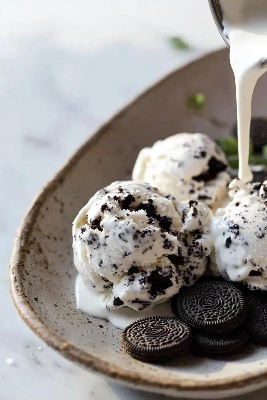 No-Churn Cookies and Cream Eiscreme