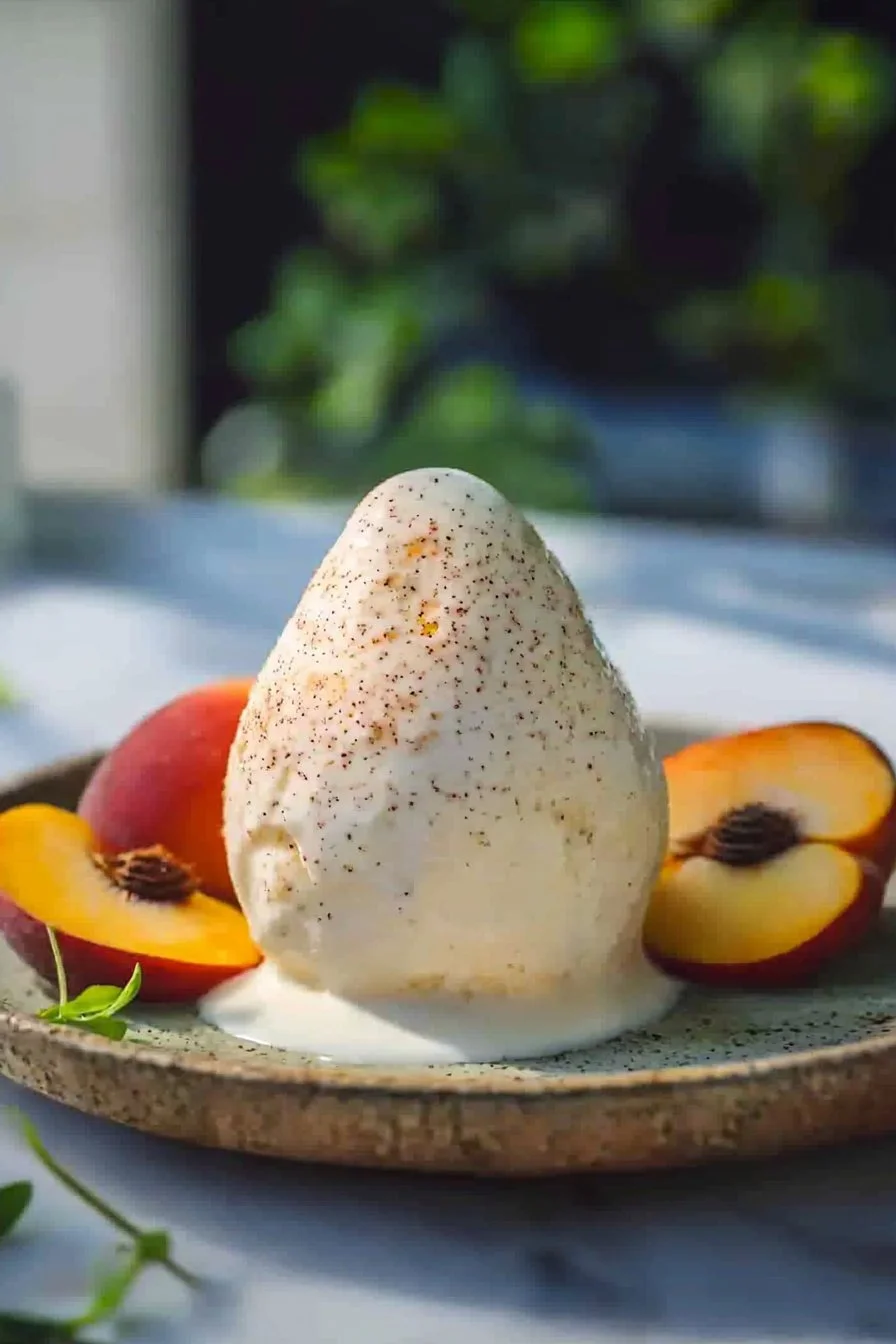 Pfirsich-Eiscreme-Rezept