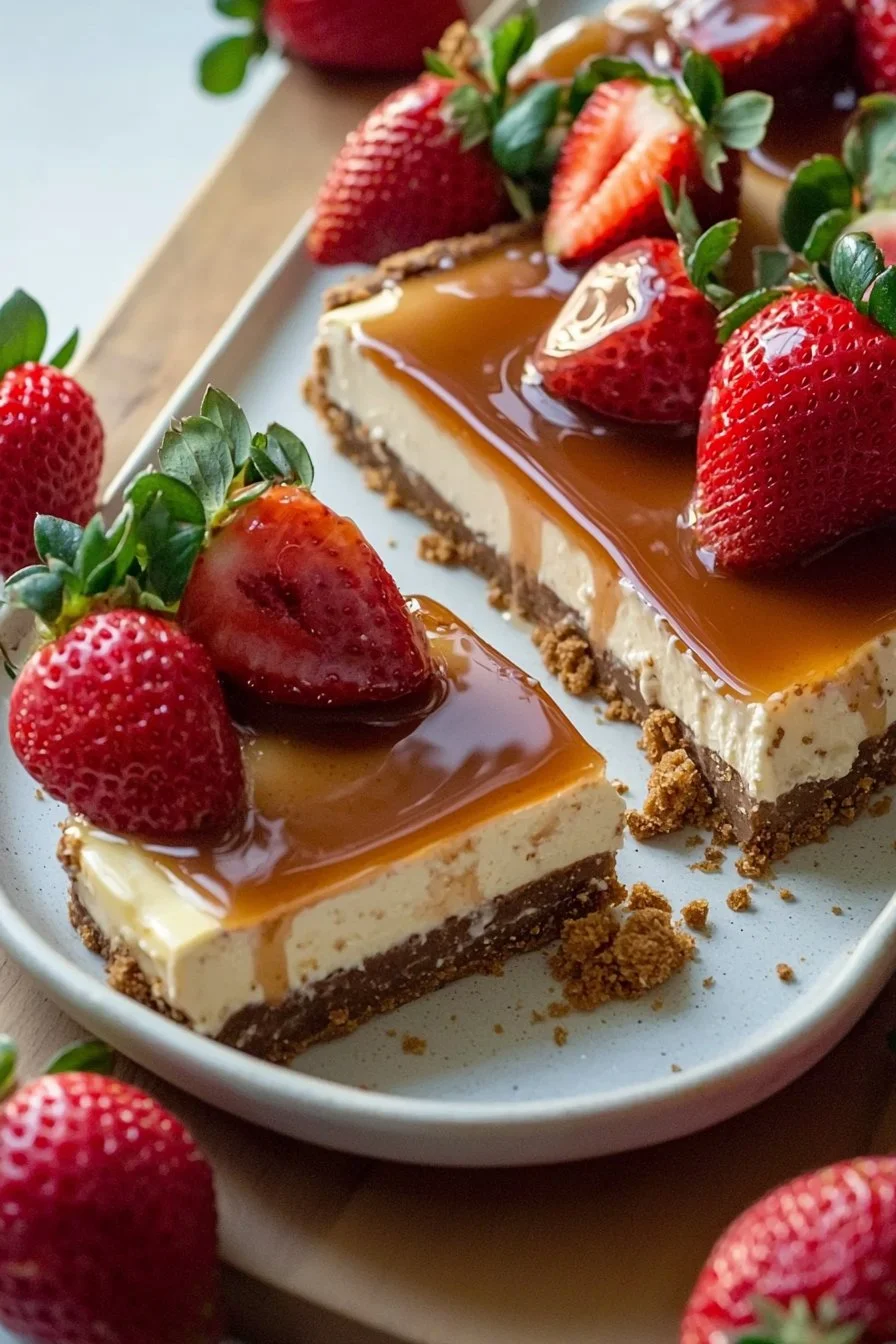 Spekulatius-Erdbeer-Käsekuchen