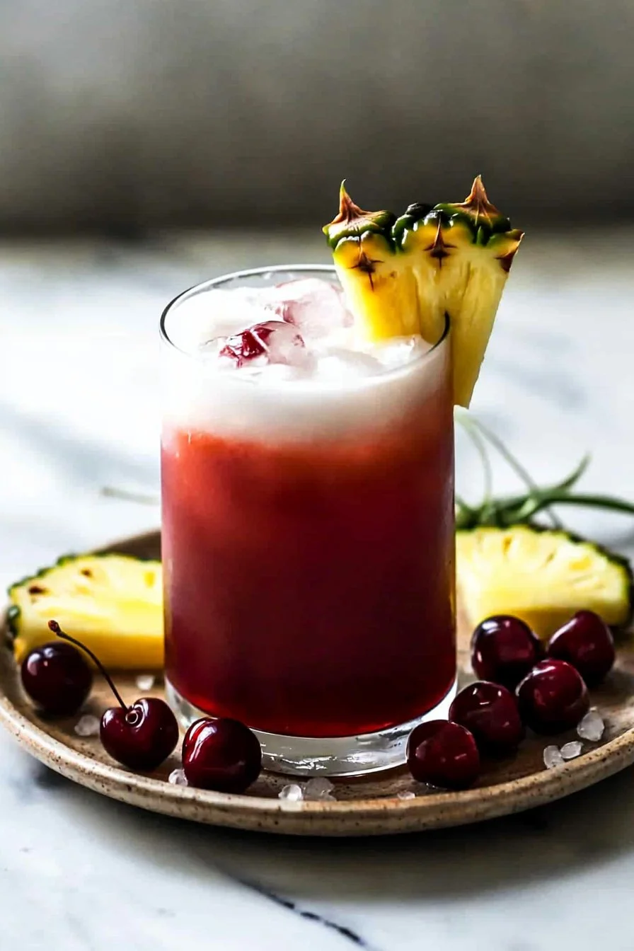 Tropische Cherry-Mocktail