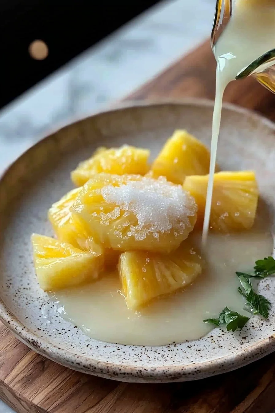 Zwei Zutaten Ananas Rezept für einfache, leckere Snacks