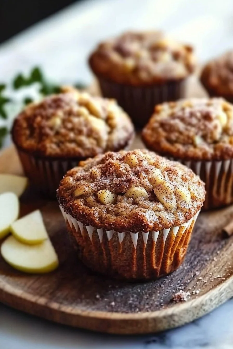 Apfel-Zimt-Griechischer Joghurt-Muffins