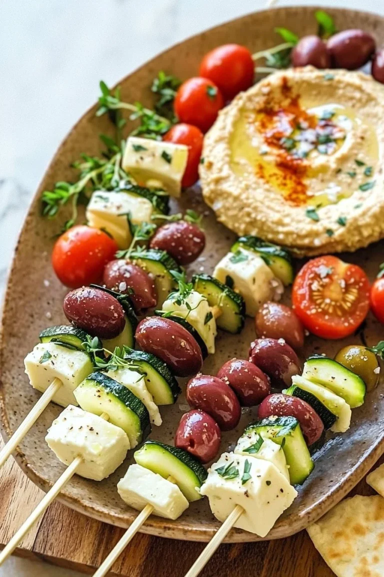 Einfache und leckere Mezze Spieße für gesellige Anlässe
