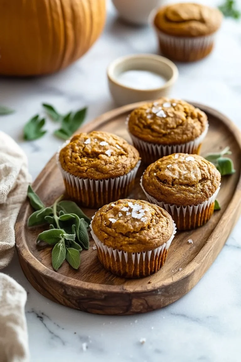 Einfache vegane Kürbismuffins auf einem Teller