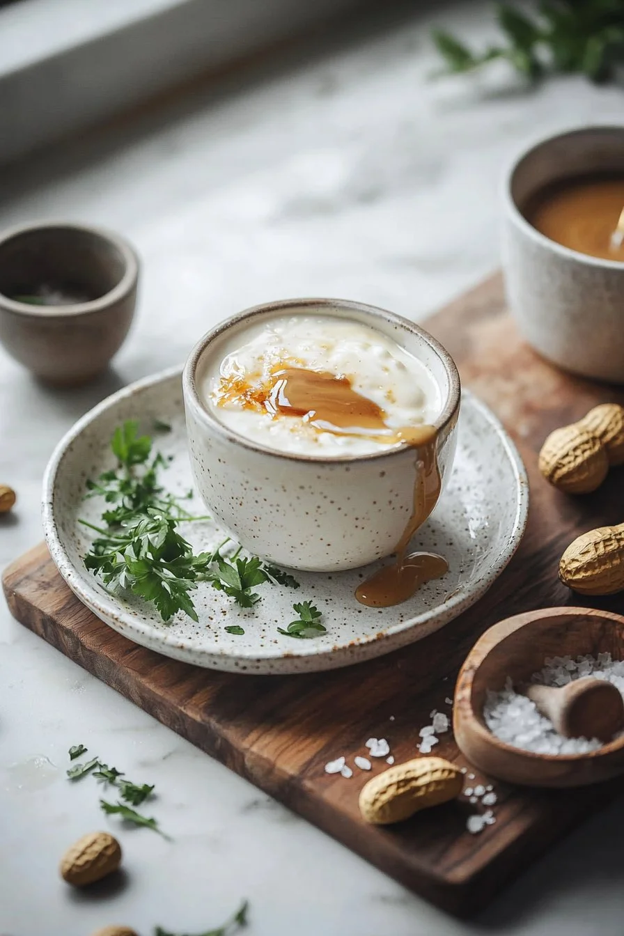 Leckerer Erdnussbutter Milchshake mit Sahne und Schokolade dekoriert