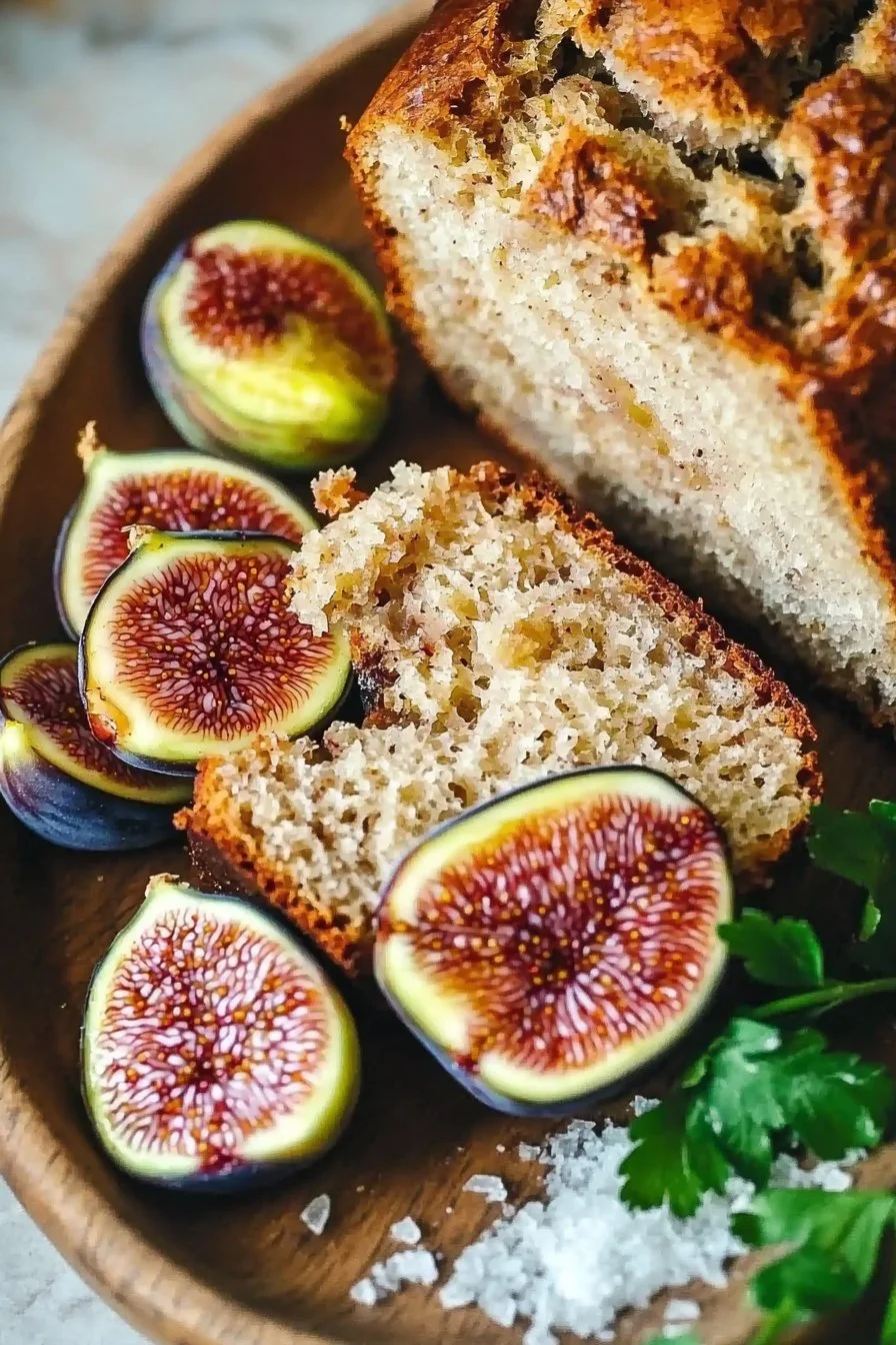 Frisches Feigenbrot mit Nüssen und getrockneten Feigen, ideal für den Frühstückstisch.