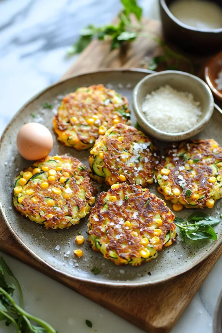 Gebackene Mais-Zucchini-Puffer, gesund und lecker, ideal für jede Mahlzeit
