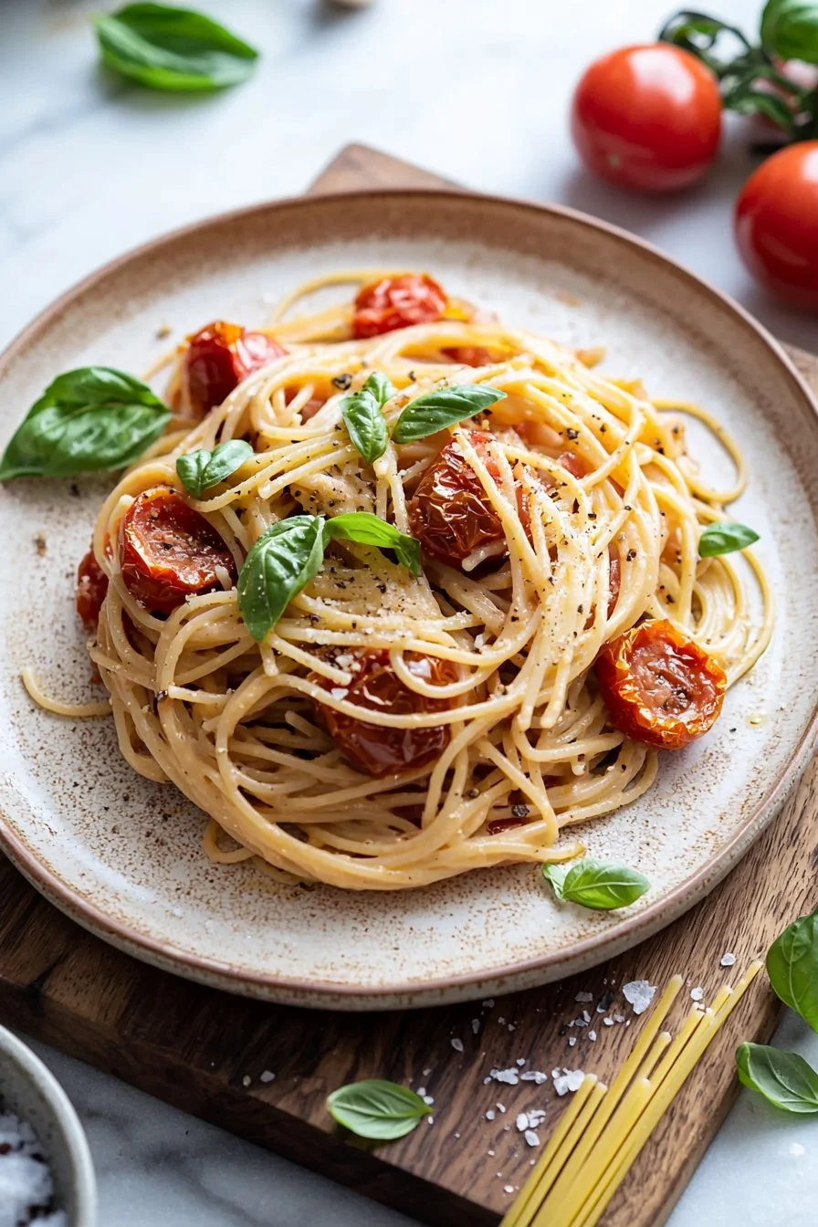 Geröstete Tomatensauce in einer Schüssel, perfekt für Pasta-Gerichte
