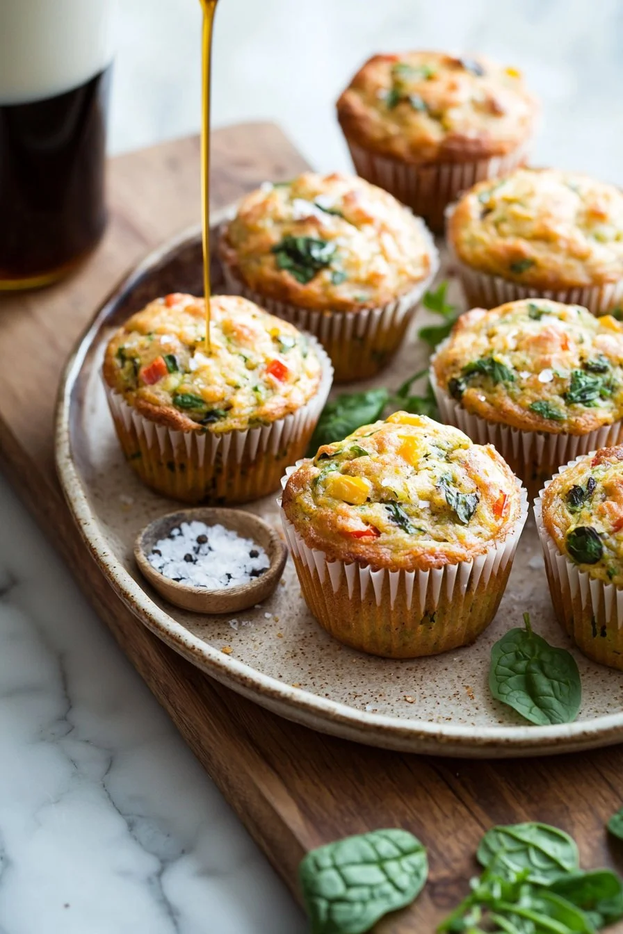 Herzhafte vegane Muffins in einer appetitlichen Präsentation