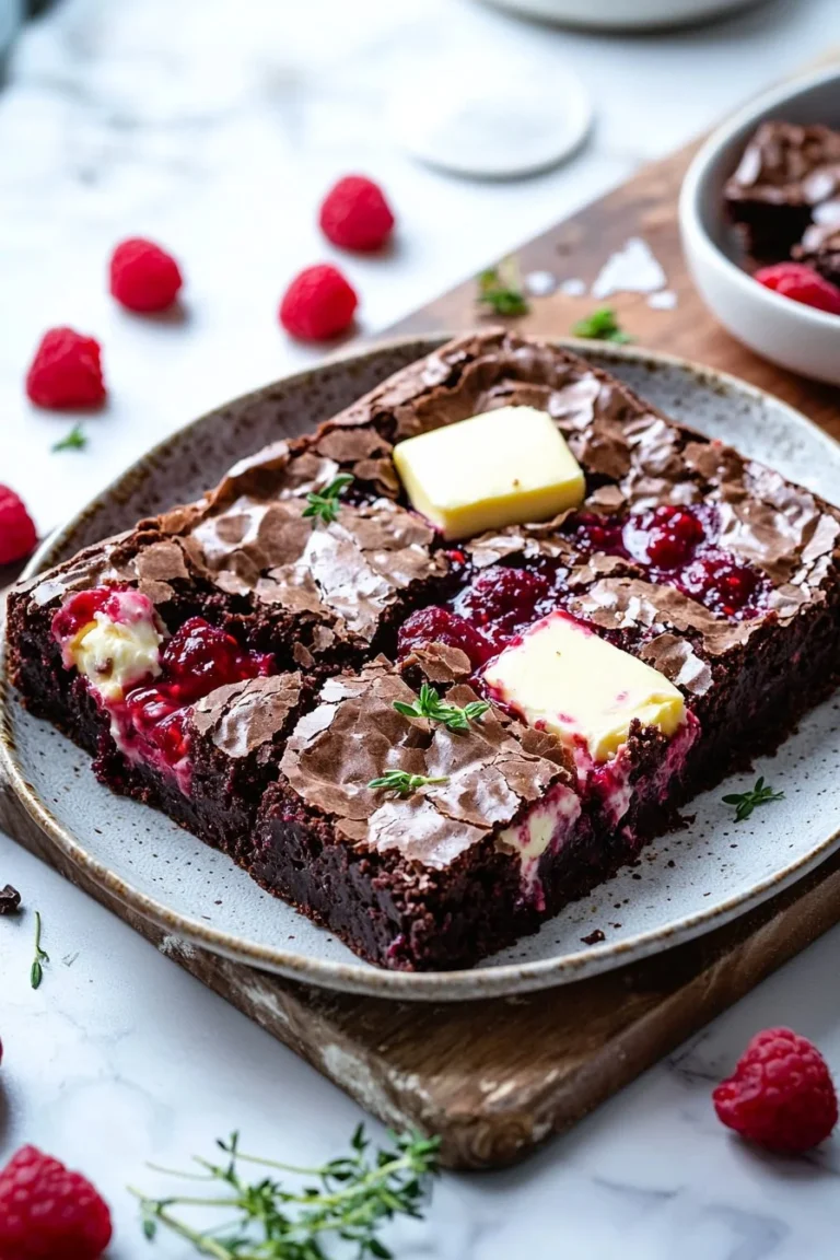 Himbeer-Käsekuchen-Braunies, eine köstliche Dessertkombination aus Käsekuchen und Brownies