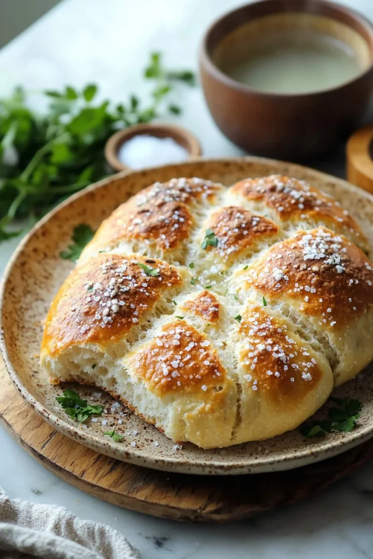 Kein-Knet-Salzbrot frisch aus dem Ofen