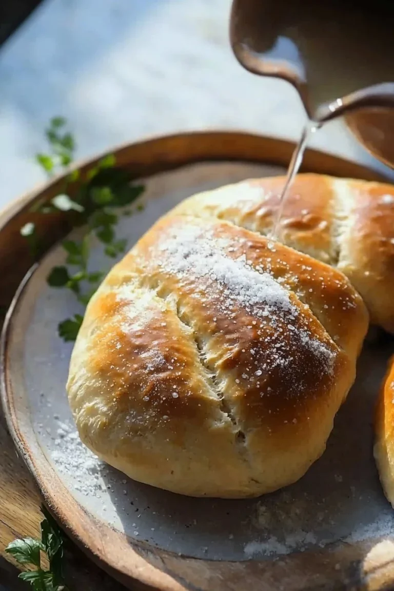 Knet Salz Brot frisch gebacken auf einem Holzbrett