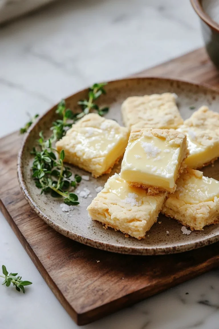 Klassische Butter-Shortbreads auf einem Teller serviert