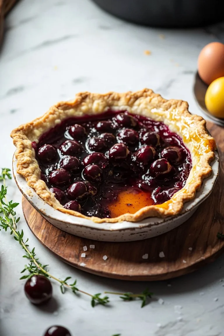 Klassische Sauer-Kirschen-Torte mit saftigen Kirschen und cremiger Füllung