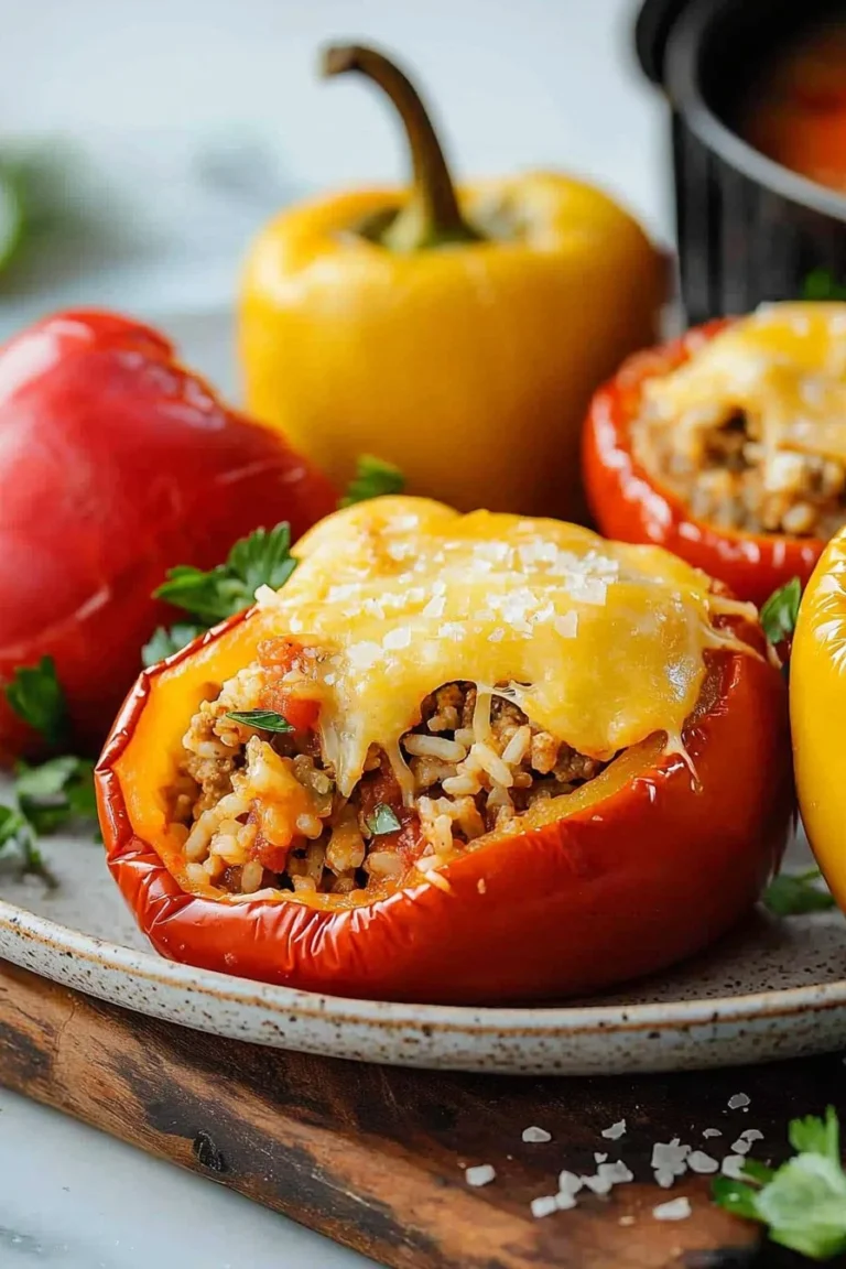 Luftfritteuse gefüllte Paprika Rezept - gesunde und leckere Mahlzeit