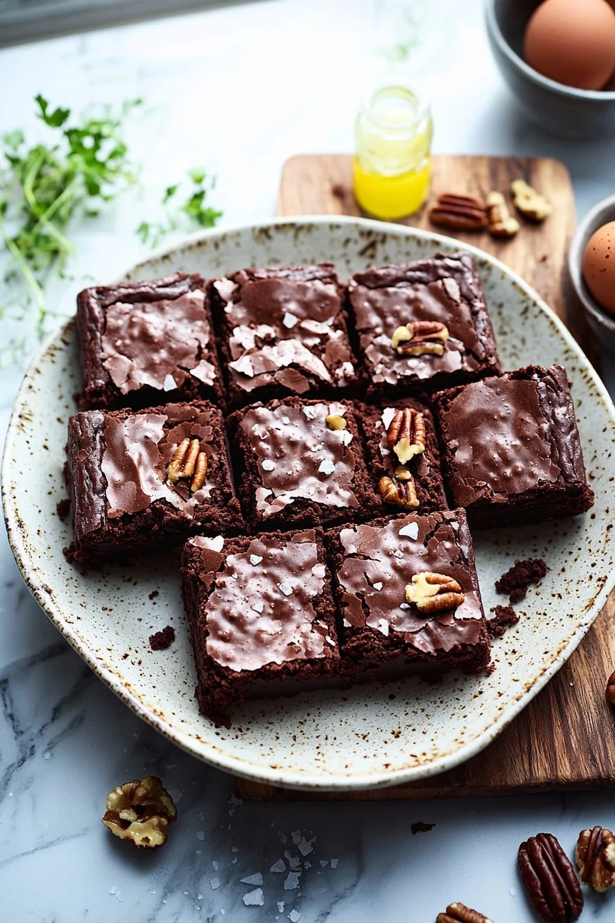 Rezept für mexikanische Schokoladenbrownies mit einer doppelten Portion Schokolade
