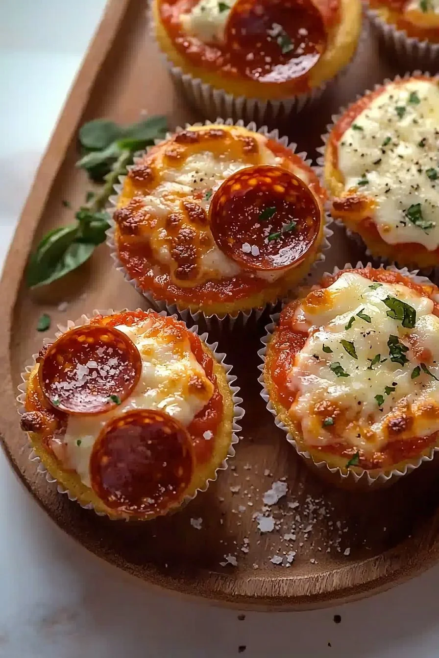 Pizza-Cupcakes – kreative Snack-Idee mit Pizza-Geschmack in Cupcake-Form