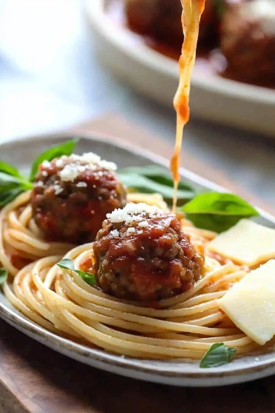 Spaghetti and Italian Meatballs