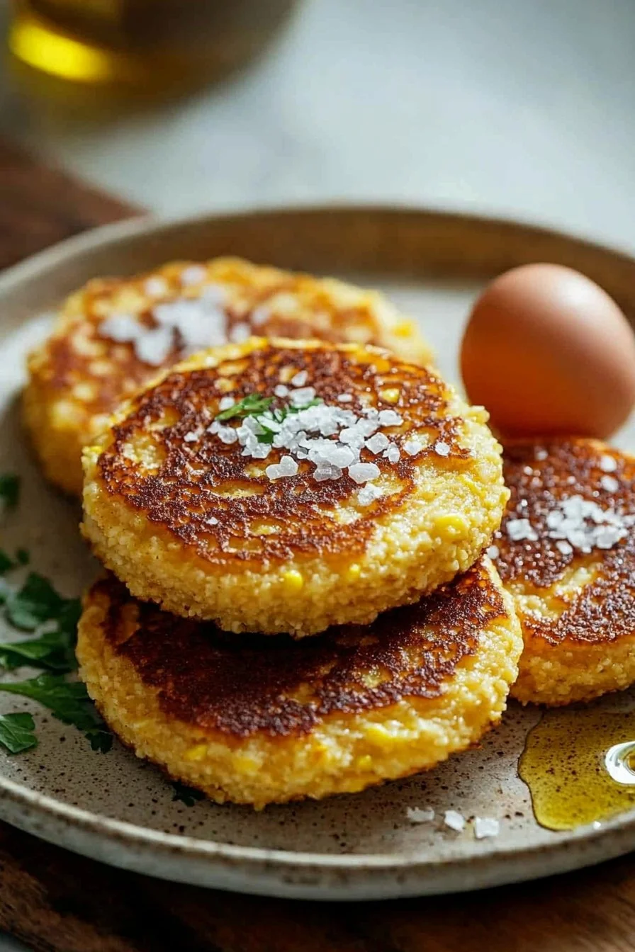 Südliche Maismehl-Hoecakes