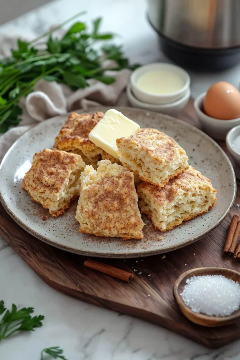 Warme Zimt-Scones frisch gebacken mit Zimt und Zucker