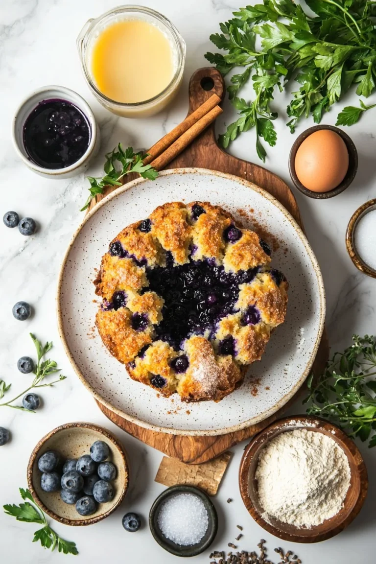 Blaubeer-Monkey-Brot mit frischen Blaubeeren und Zimtzucker