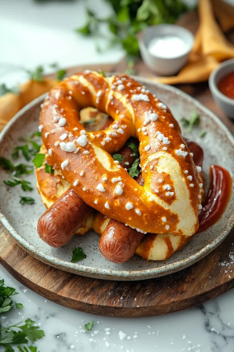Ein niedlicher Brezel-Hund mit einem geschmeidigen, brezelähnlichen Körper.