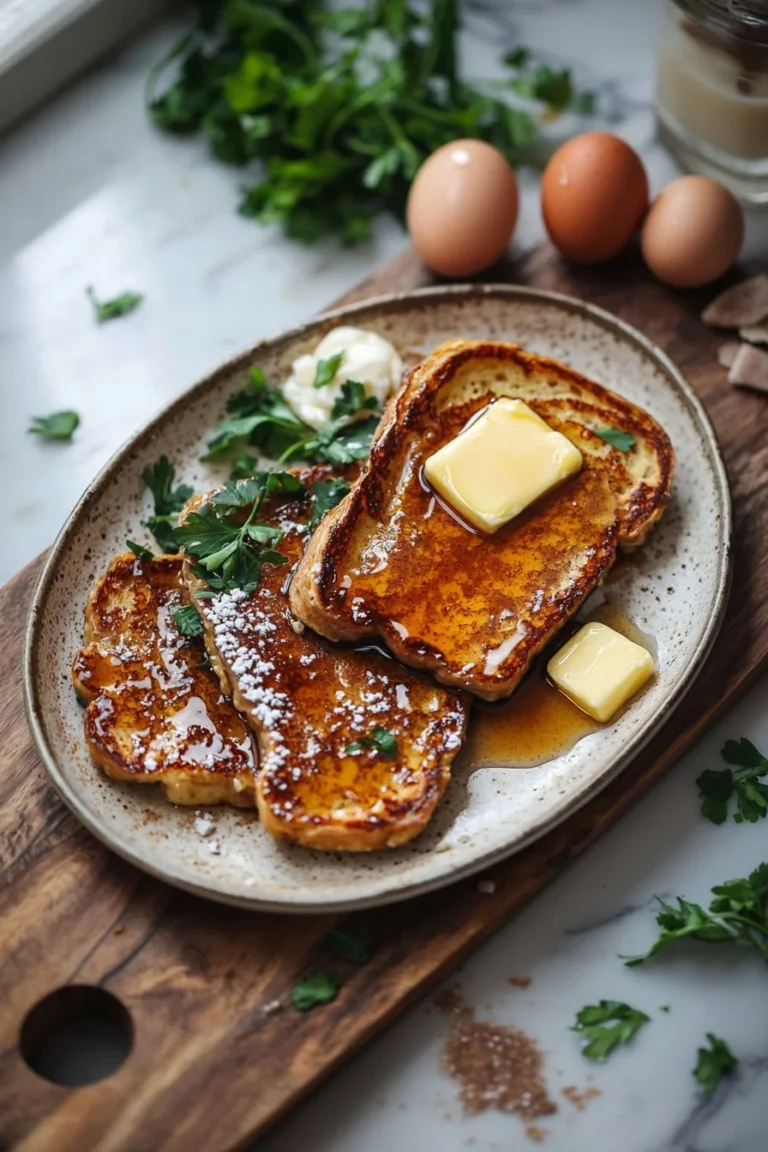 Das beste Rezept für französisches Toast mit goldbraunem, knusprigem Brot.