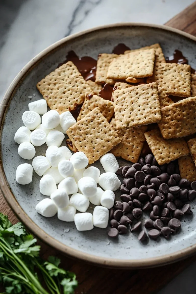 Leckere Air Fryer S'mores auf einem Teller