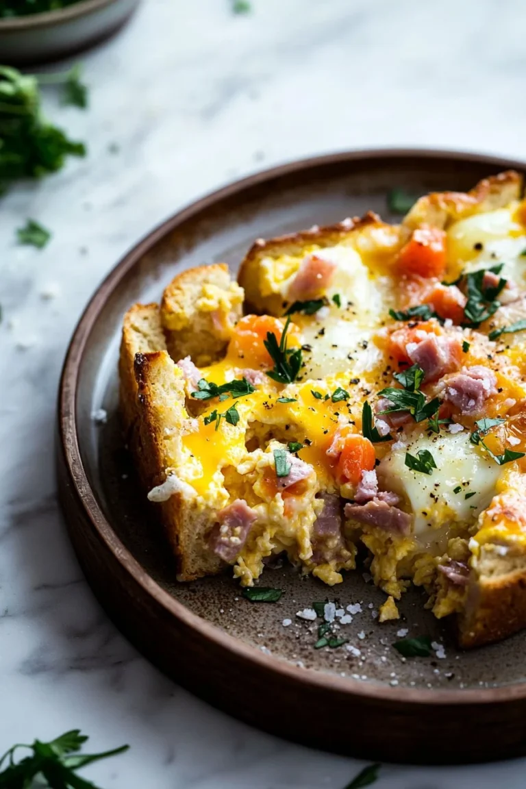 Köstlicher Frühstücksauflauf, schnell und einfach im Voraus zubereitet