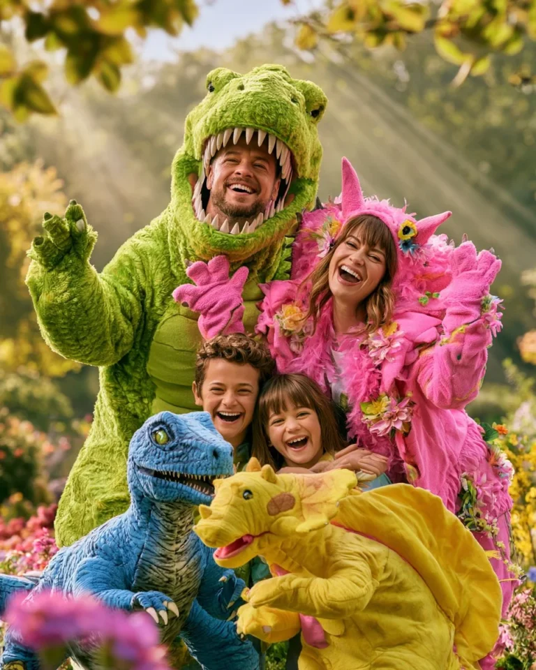 Familien-Dinosaurier-Kostümideen für Kinder und Erwachsene
