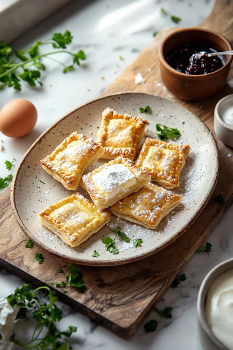 Hausgemachte Pop-Tarts mit verschiedenen Füllungen auf einem Tisch